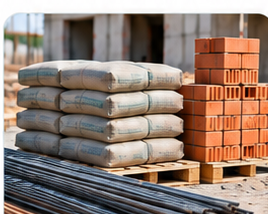 Construction materials at site