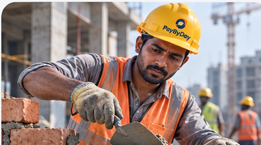 Construction worker applying for work